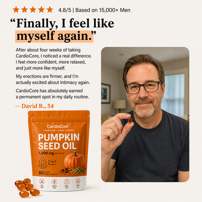CardioCore® Pumpkin Seed Oil + Saw Palmetto Softgels